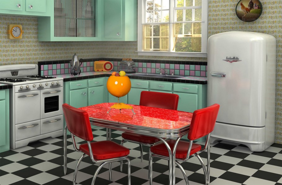 Интерьер в стиле пин ап