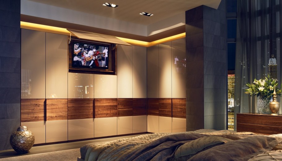 Современные шкафы с подсветкой