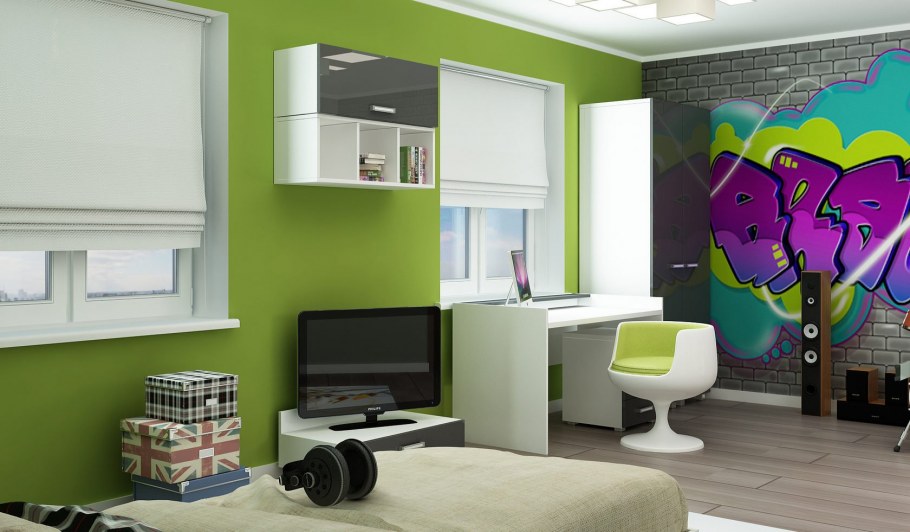 Уголок в комнате подростка