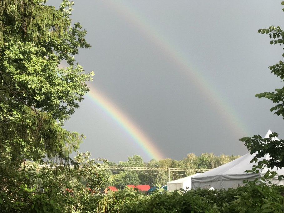 Радуга природная со стадом