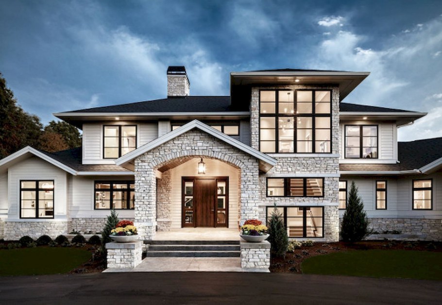 Красивые фасады домов