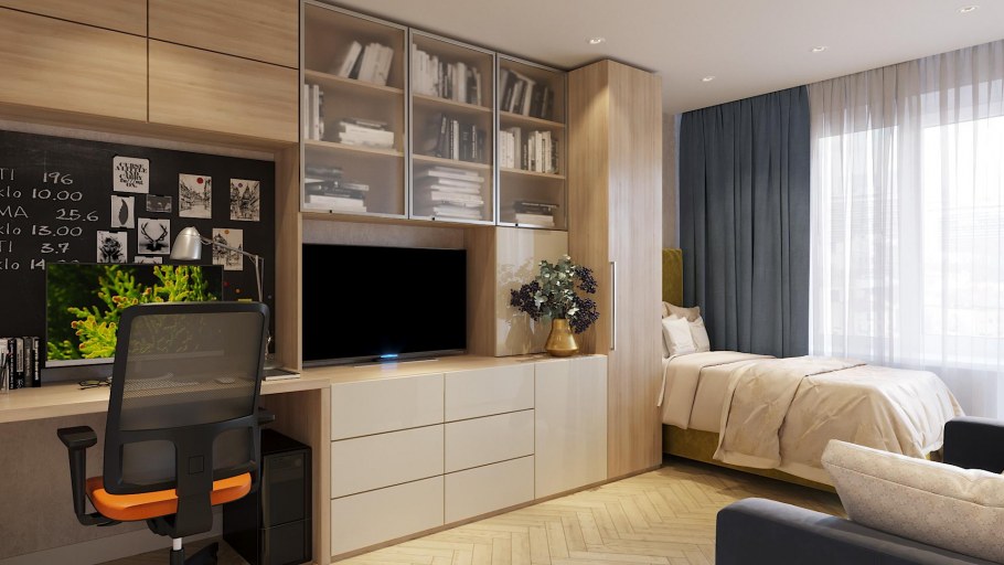 Интерьер 1 комнатной квартиры