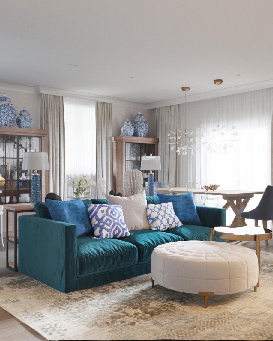 Яркая кухня в средиземноморском стиле