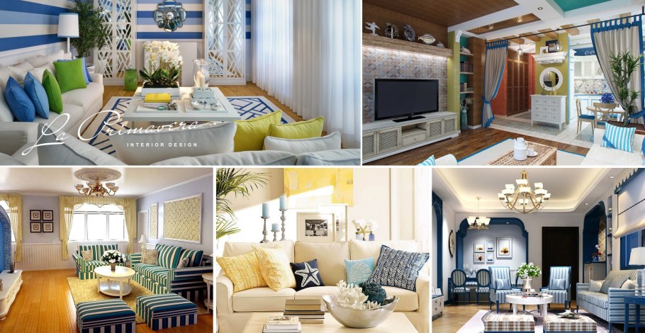 Гостиная в стиле Средиземноморья