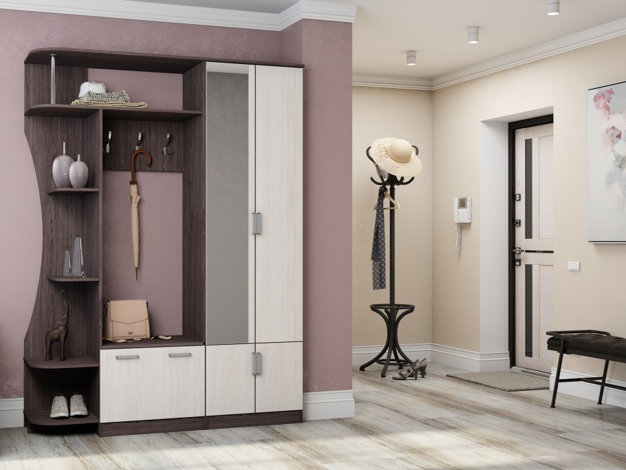 Прихожая София 8 Анкор белый