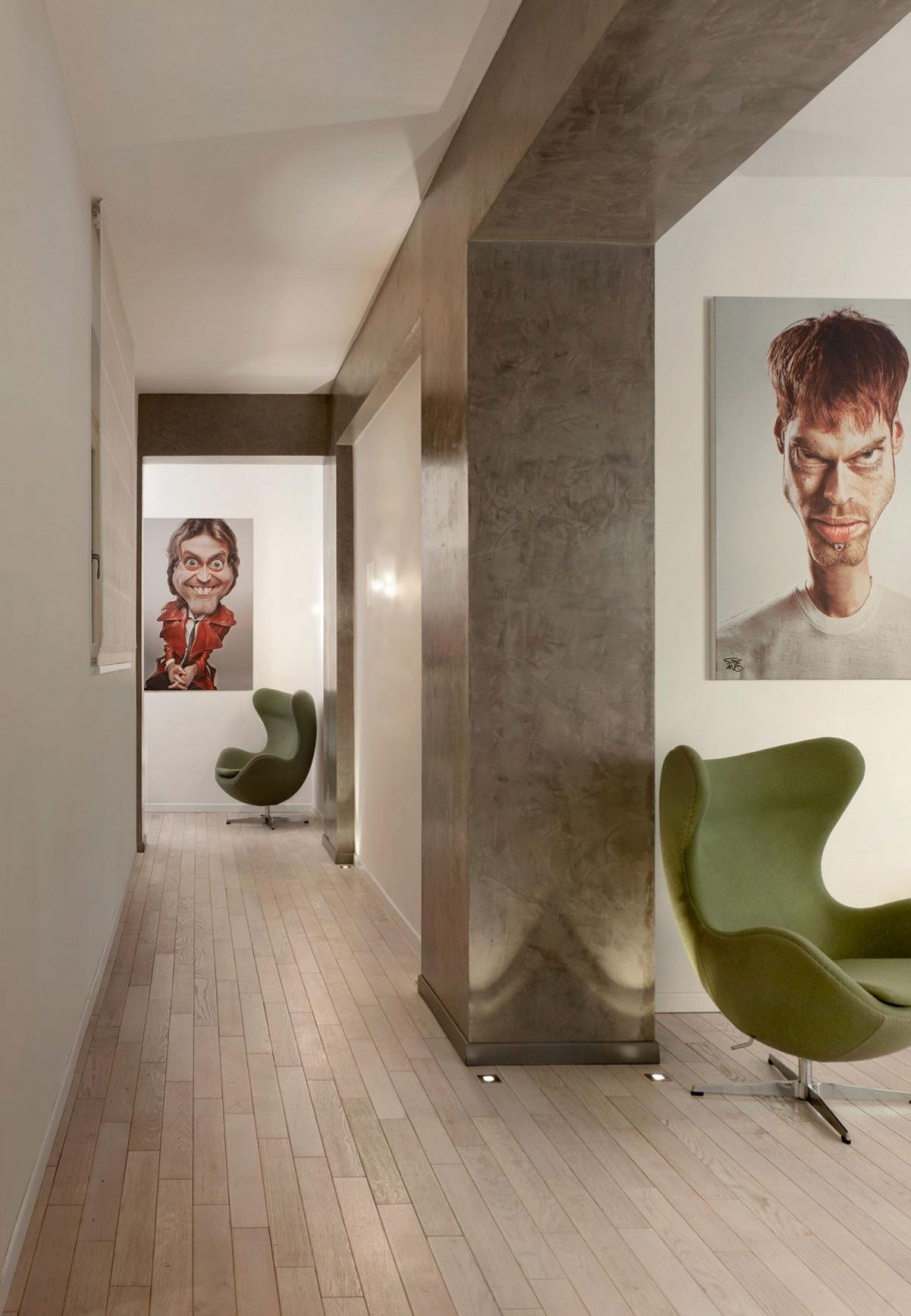 Дизайн стен с выступами