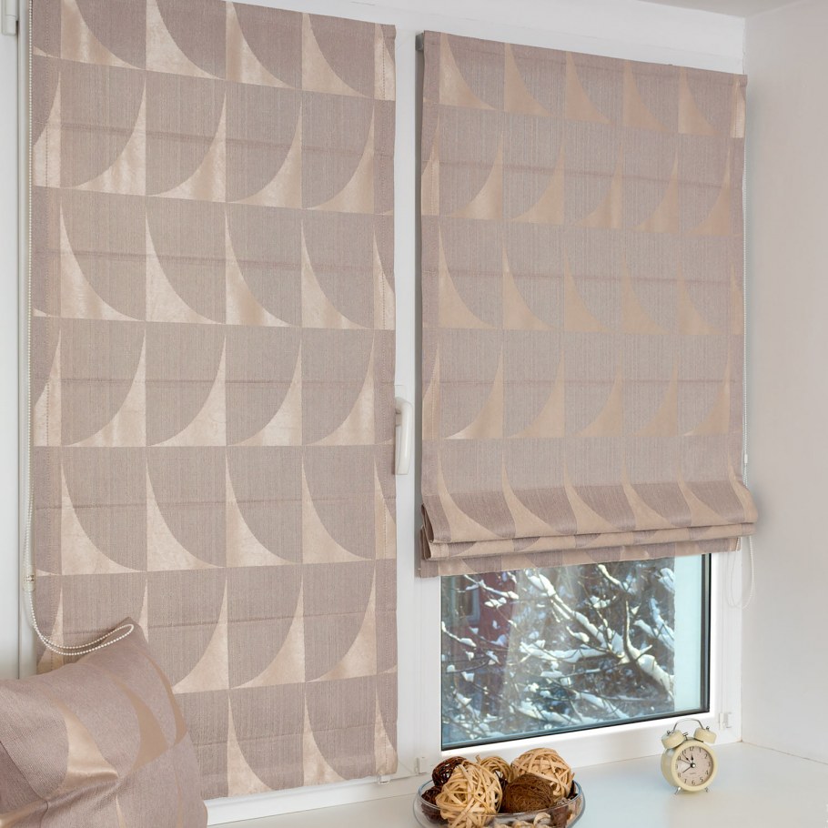 Римские шторы на створку окна дейлайт