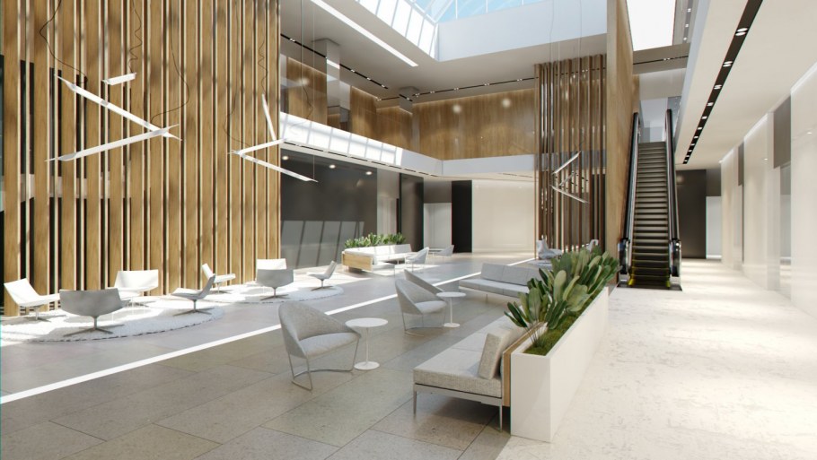 Интерьер холла офиса