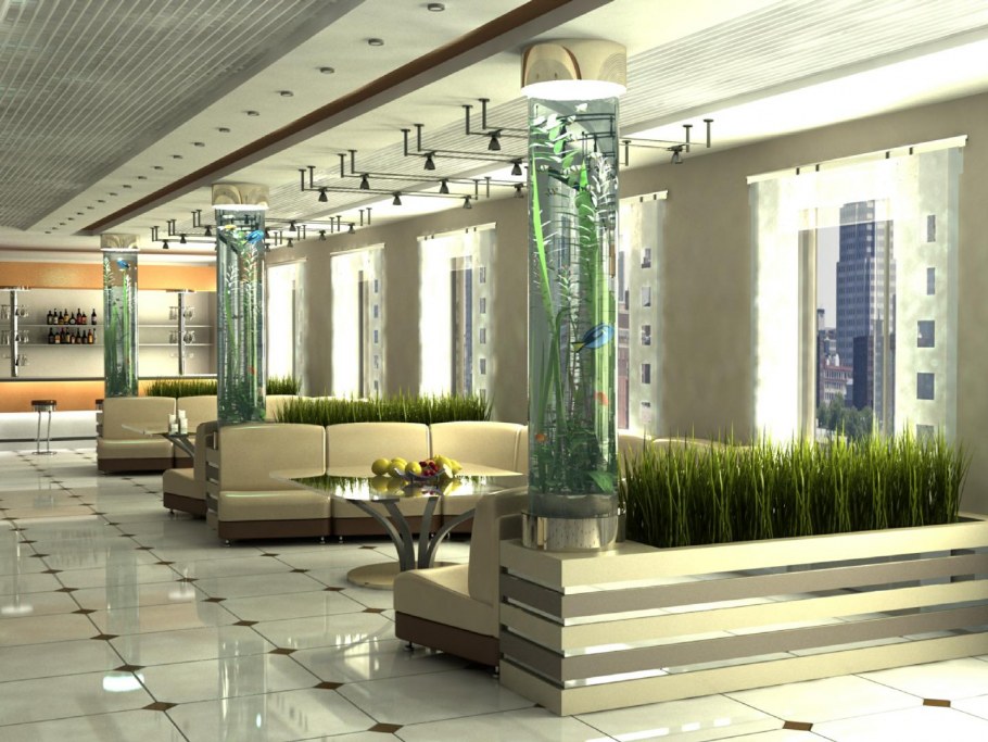 Фойе-вестибюль интерьер в стиле эко