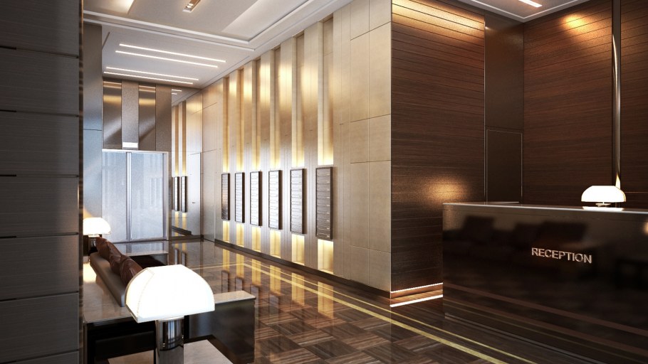 Баухауз интерьер вестибюля