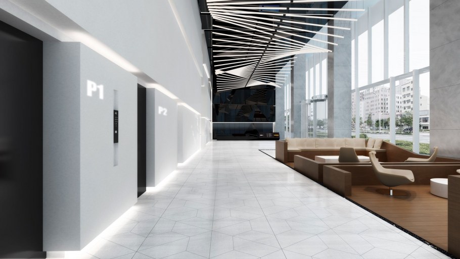 Интерьер вестибюля общественного здания