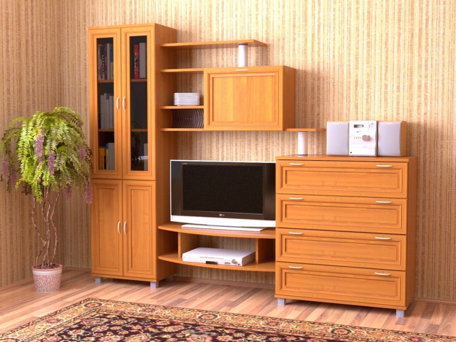 Стенка Виктория Феникс цвет ольха