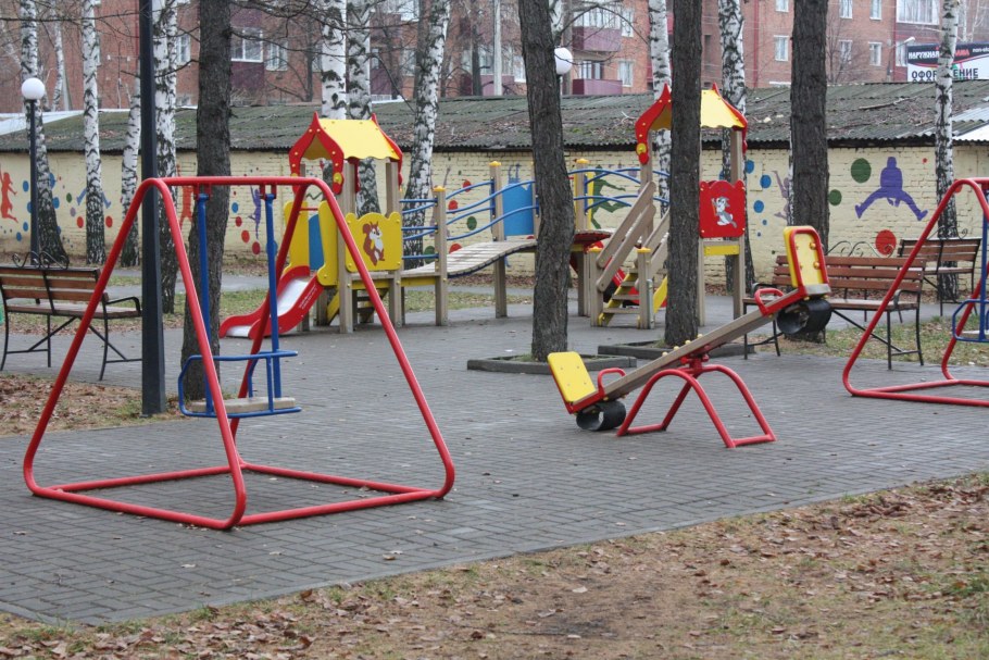 Псков Рижский проспект детские площадки