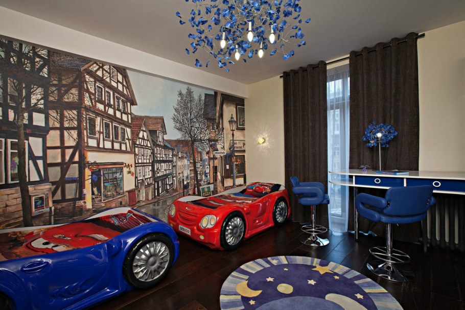 Роспись стен в комнате подростка