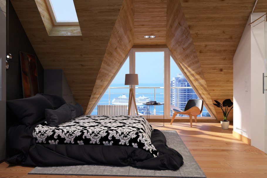 Мансарда в стиле Модерн