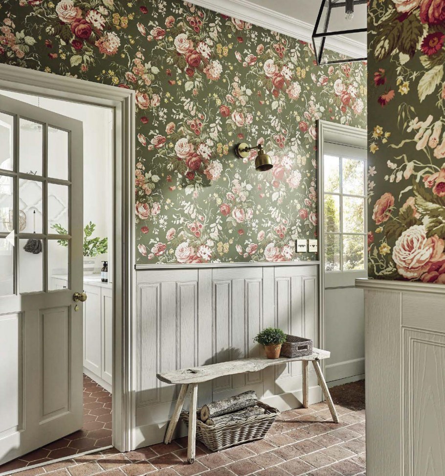 Цветочный принт в интерьере