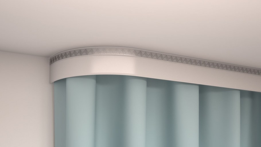 Потолочный карниз для штор на стену