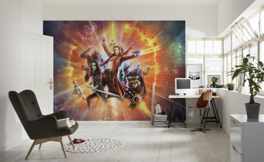 Разрисованные стены в комнате