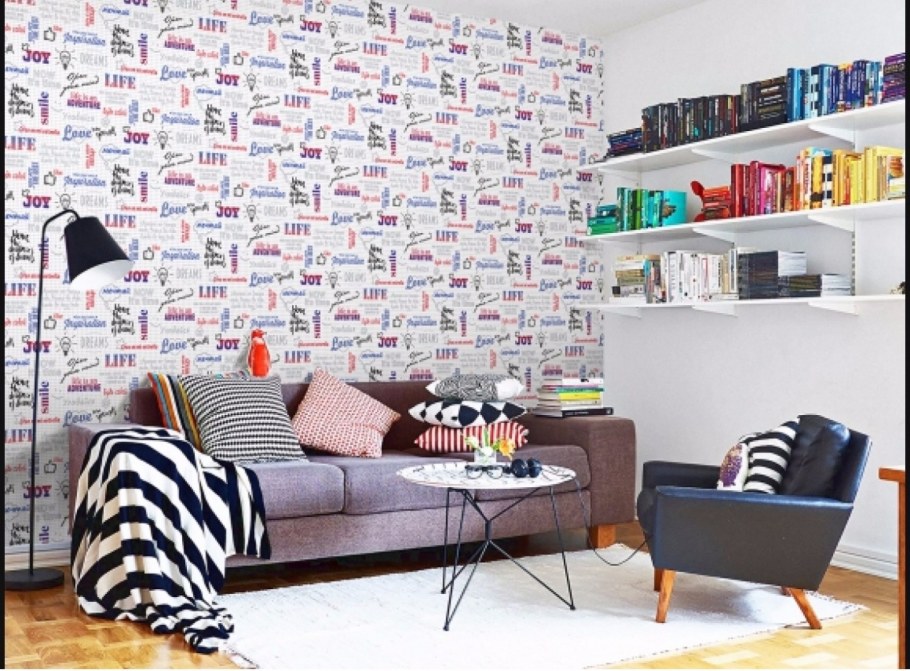 Молодежные обои в комнату