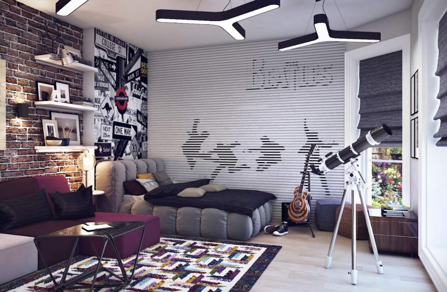 Молодежные фрески на стену