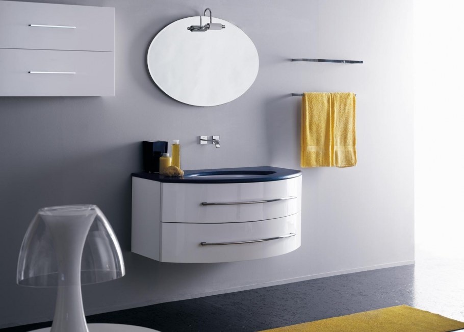 Навесная тумба под раковину в ванную комнату