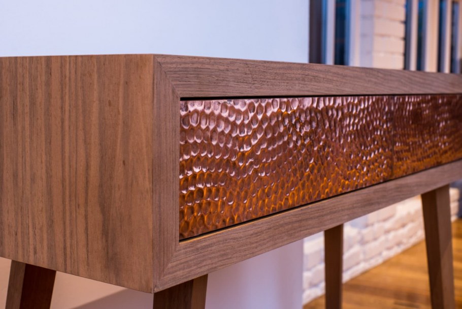 Мебельные фасады из меди