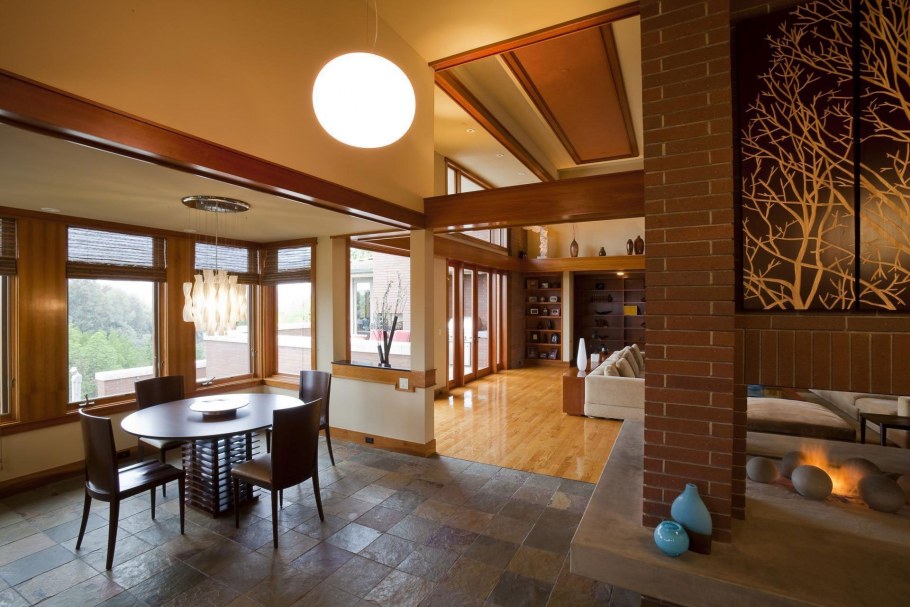 Интерьеры домов прерий Райта