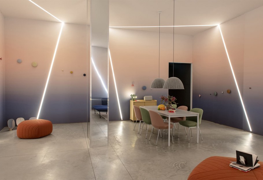 Необычное освещение в интерьере