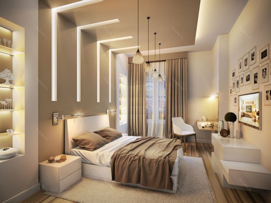 Спальня в стиле функционализм