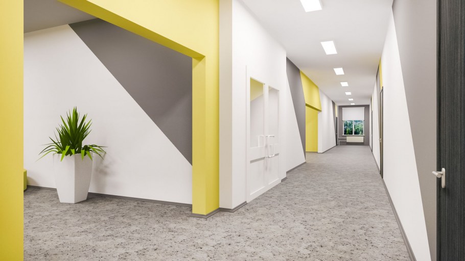 Дизайн стен в школе