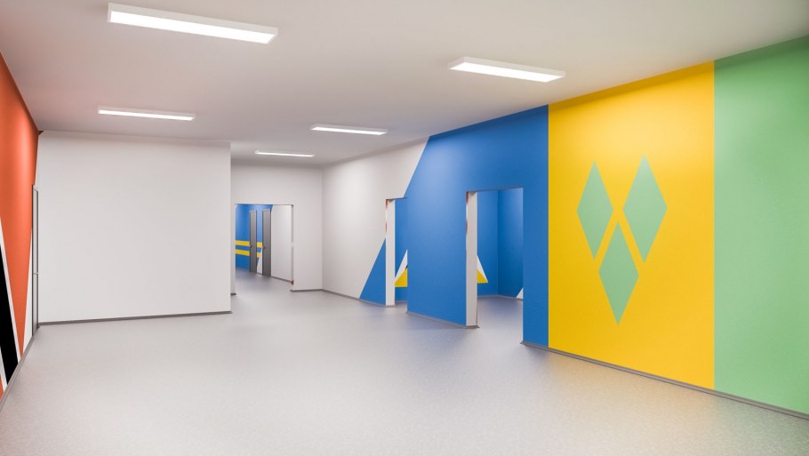 Стены в кабинете математики