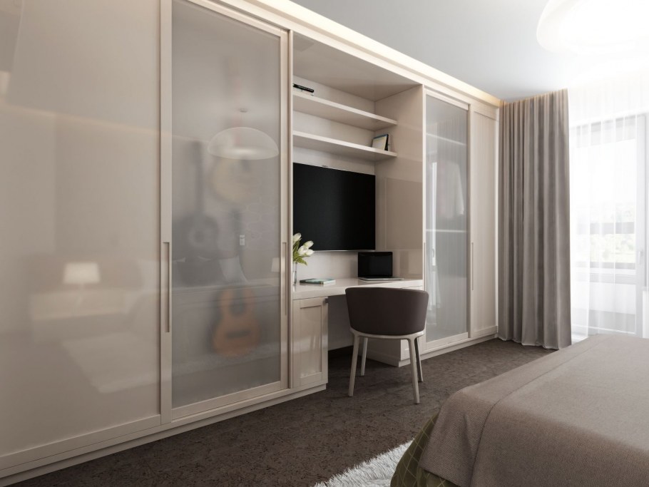 Встраиваемый шкаф в спальню