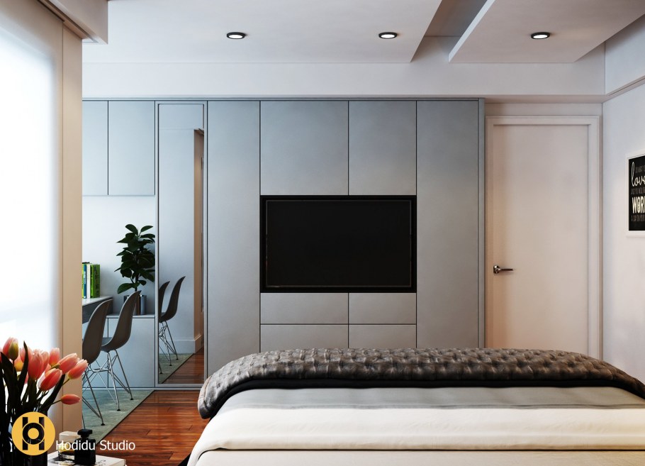 Встроенный шкаф-купе в спальню