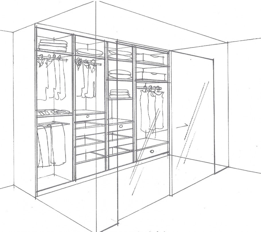 Гардеробные эскизы