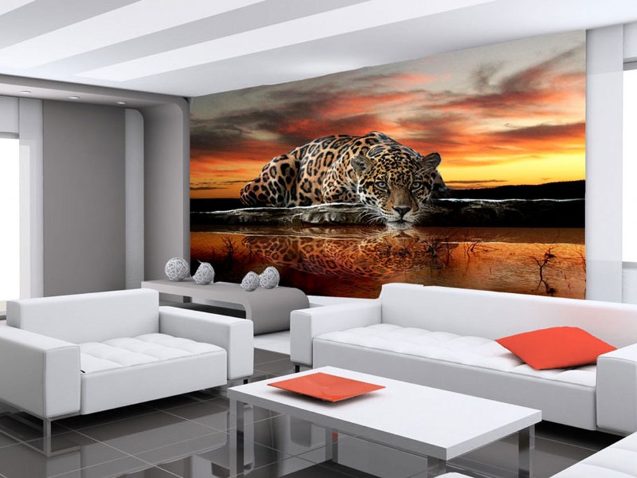 Натяжные стены с подсветкой