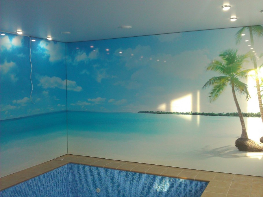 Натяжные стены с фотопечатью