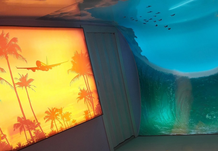 Натяжные стены для зала