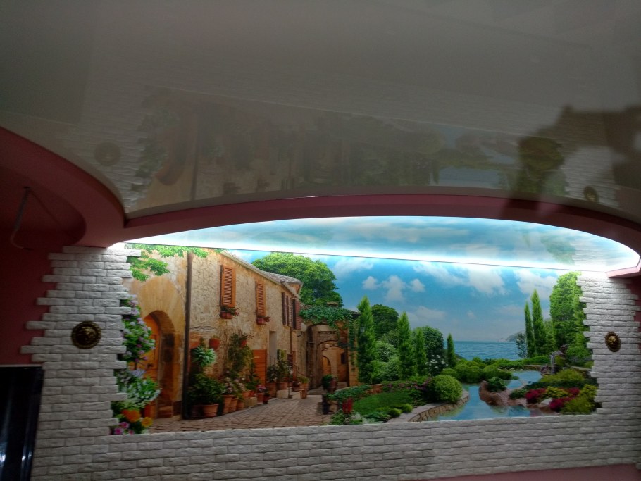 Натяжные стены с фотопечатью