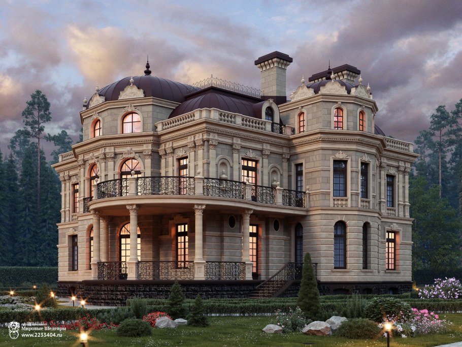 Коттеджи в дворцовом стиле