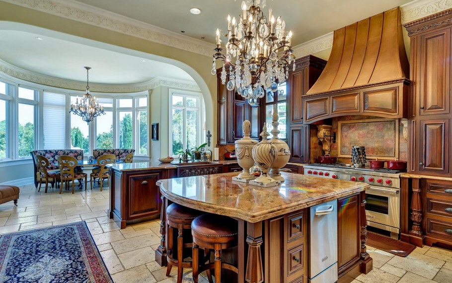 Шикарные кухни столовые