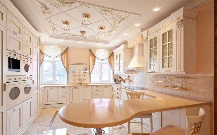 Самая красивая кухня светлая