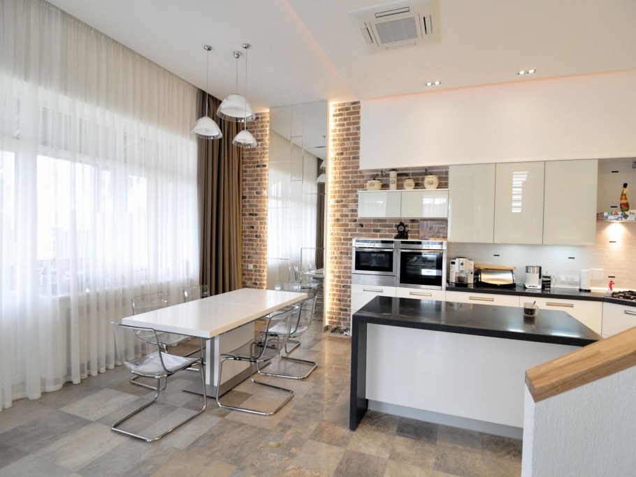 Стиль лофт в интерьере таунхауса