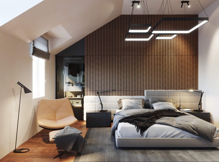 Белый интерьер таунхауса в Бруклине