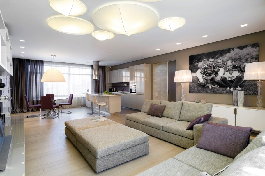 Современный интерьер таунхауса