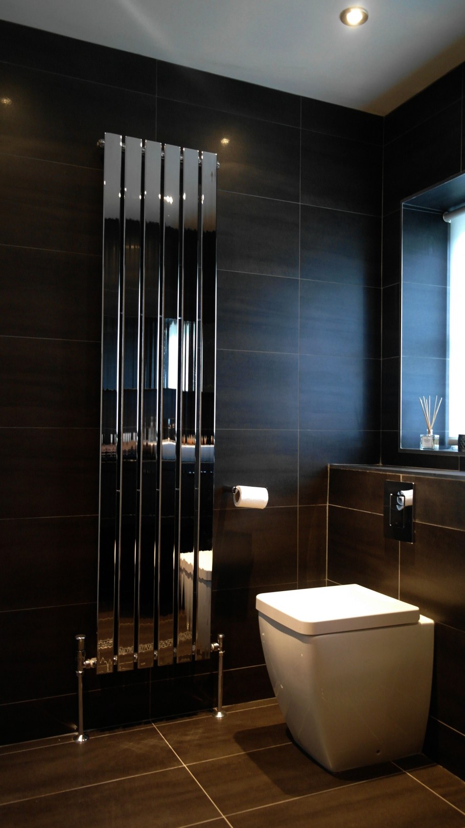 Ванная в стиле лофт с душевой