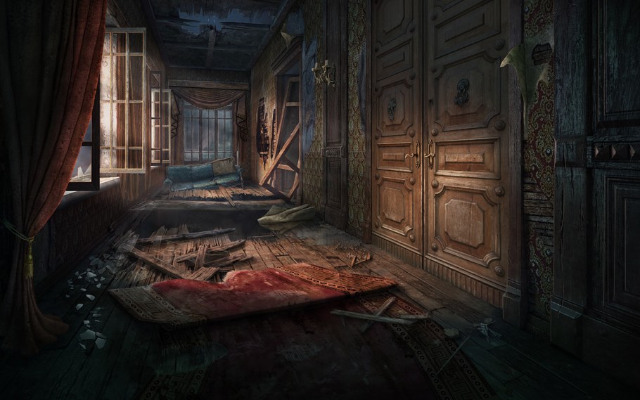 Заброшенная комната арт