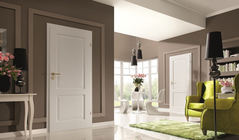 Светлые межкомнатные двери в интерьере