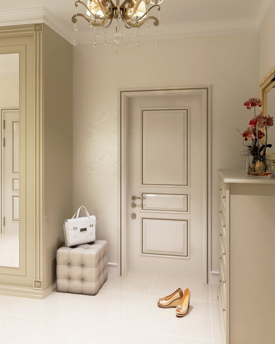 Обои в прихожую дизайн в простых квартирах