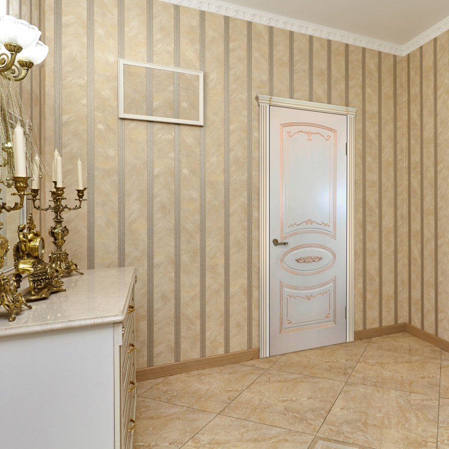 Темные межкомнатные двери в Светлом интерьере