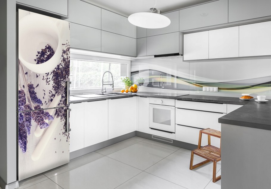 Лавандовый холодильник